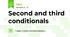 Second and third conditionals