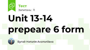 Unit 13-14 prepeare 6 form