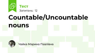 Countable/Uncountable nouns