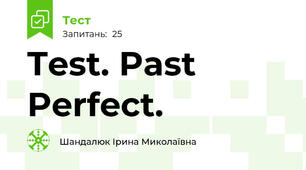 Test. Past Perfect.