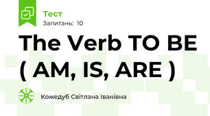 The Verb TO BE ( AM, IS, ARE )