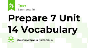Prepare 7 Unit 14 Vocabulary
