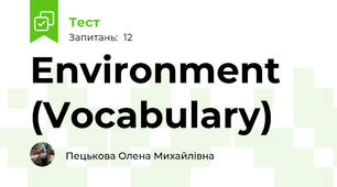 Environment (Vocabulary)
