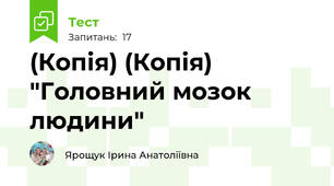 (Копія) (Копія)  "Головний мозок людини"