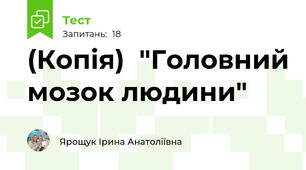 (Копія)  "Головний мозок людини"