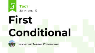 First Conditional