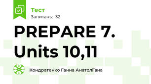 PREPARE 7. Units 10,11