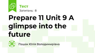 Prepare 11 Unit 9 A glimpse into the future