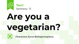 Are you a vegetarian?