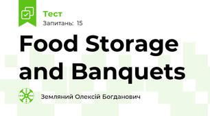 Food Storage and Banquets