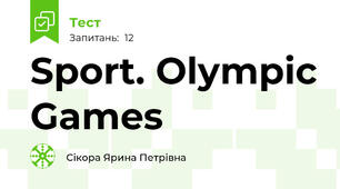  Sport. Olympic Games
