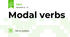 Modal verbs
