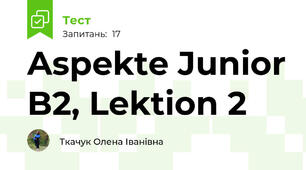 Aspekte Junior B2, Lektion 2