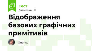 Відображення базових графічних примітивів