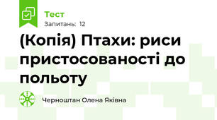 (Копія) Птахи: риси пристосованості до польоту