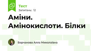 Аміни. Амінокислоти. Білки