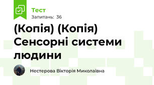 (Копія) (Копія)  Сенсорні системи людини