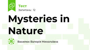 Mysteries in Nature