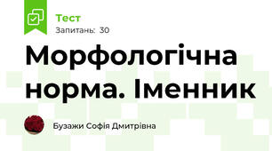 Морфологічна норма. Іменник
