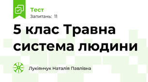 5 клас Травна система людини 