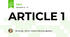 ARTICLE 1