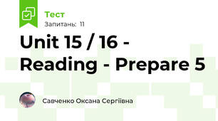 Unit 15 / 16 - Reading - Prepare 5