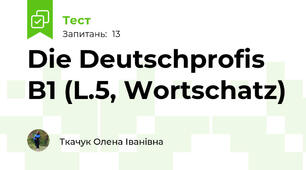 Die Deutschprofis B1 (L.5, Wortschatz)