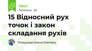 15 Відносний рух точок і закон складання рухів