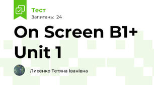 On Screen B1+ Unit 1 
