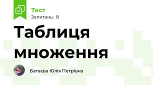 Таблиця множення
