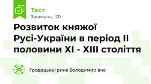 Розвиток княжої Русі-України в період ІІ половини ХІ - ХІІІ століття