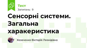 Сенсорні системи. Загальна харакеристика