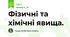 Фізичні та хімічні явища.