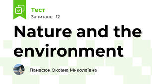 Nature and the environment 
