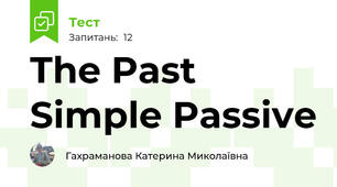 The Past Simple Passive