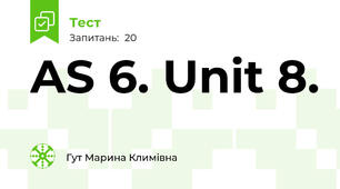 AS 6. Unit 8.