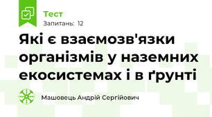 Які є взаємозв'язки організмів у наземних екосистемах і в ґрунті 