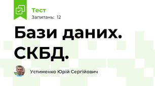 Бази даних. СКБД.