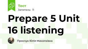 Prepare 5 Unit 16 listening