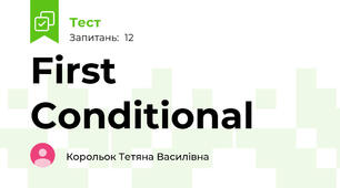 First Conditional