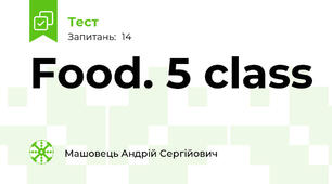Food. 5 class