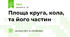 Площа круга, кола, та його частин 