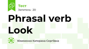 Phrasal verb Look
