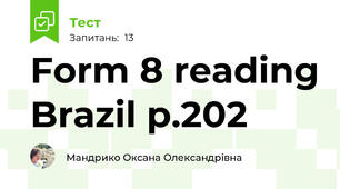 Form 8 reading Brazil p.202
