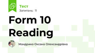 Form 10 Reading 