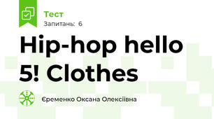 Hip-hop hello 5! Clothes 