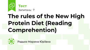 The rules of the New High Protein Diet (Reading Comprehention)