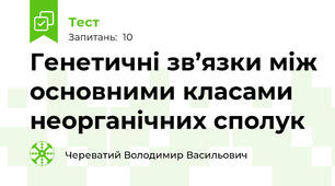 Генетичні зв’язки між основними класами неорганічних сполук