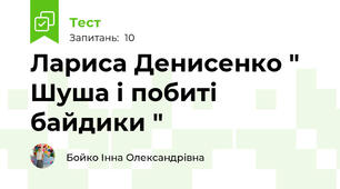 Лариса Денисенко " Шуша і побиті байдики "