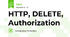 HTTP, DELETE, Authorization